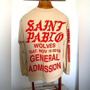The life of Pablo “Saint Pablo” Kanye west long sleeve tour shirt, men’s Medium